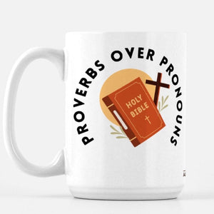 Ad Crucem Large Mug - Proverbs over Pronouns