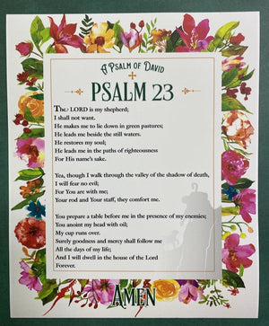 Ad Crucem Psalm 23 Poster