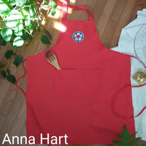Anna Hart - Luther Rose on Red Apron