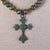 Jennifer’s Verdigris Cross Necklace