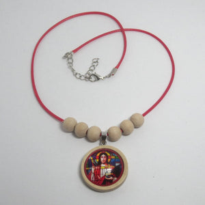 Kelly's Cabochon Cord Necklace
