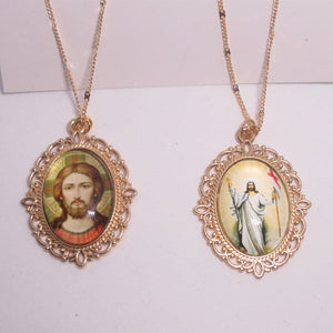 Kelly's Christ / Resurrection Necklace - Gold tone