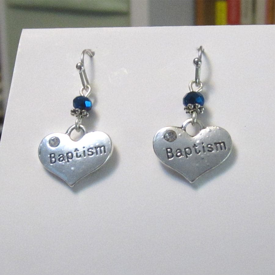 Kelly's Crystal Baptism Earrings