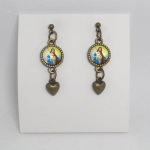 Kelly's Good Shepherd Heart Earrings