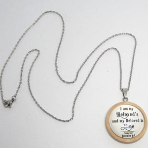 Kelly's "I Am My Beloved's" Cabochon Necklace