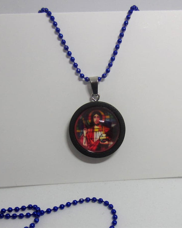 Kelly's Stained Glass Ball Chain Necklace