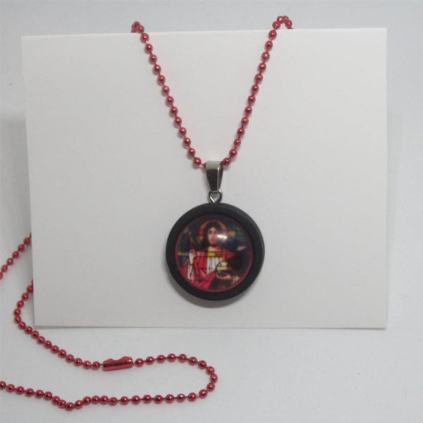 Kelly's Stained Glass Ball Chain Necklace - Ad Crucem