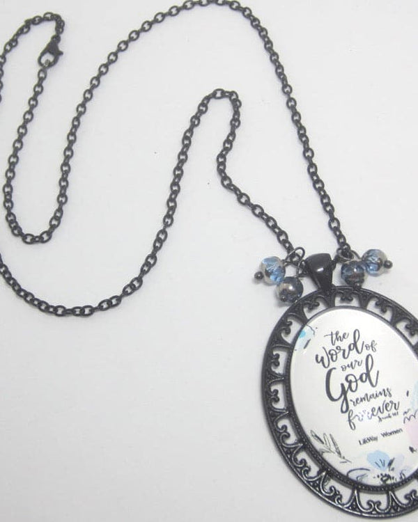 Kelly's "Word of God" Cabochon Necklace